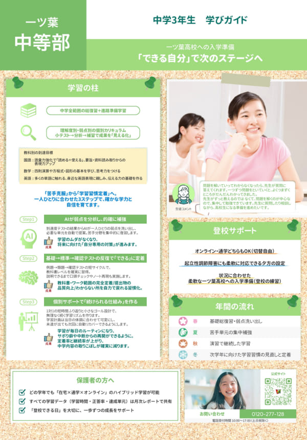 中学3年生 学びガイド